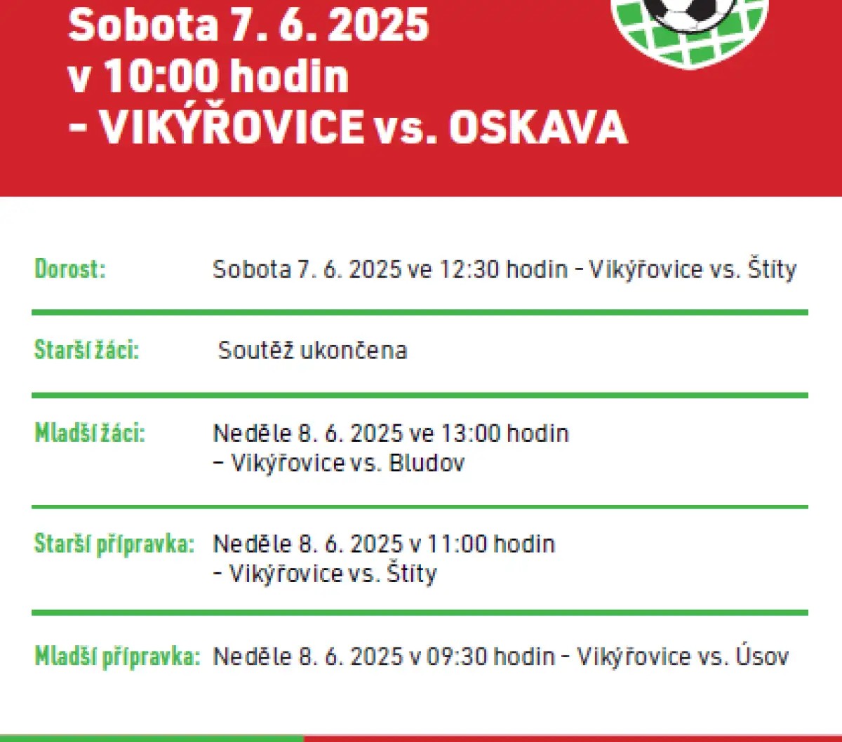 VIKÝŘOVICE vs. OSKAVA