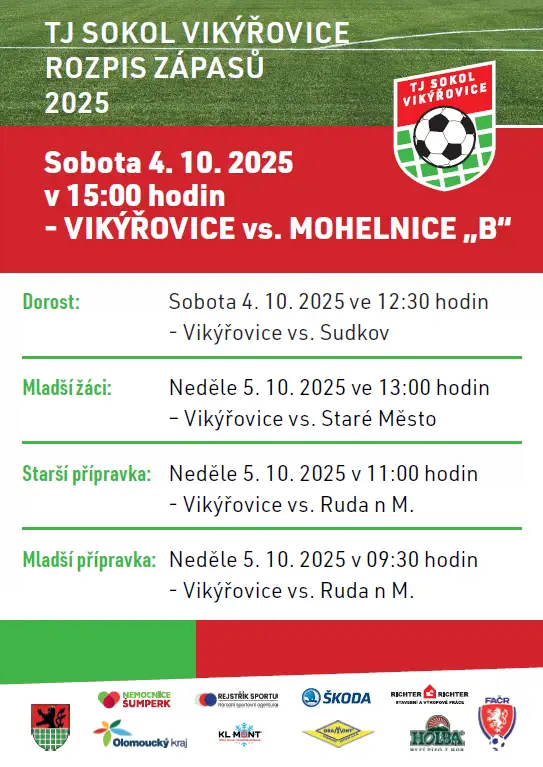 VIKÝŘOVICE vs. MOHELNICE "B"