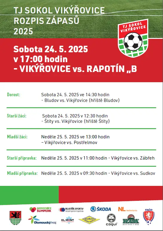 VIKÝŘOVICE vs. RAPOTÍN "B"