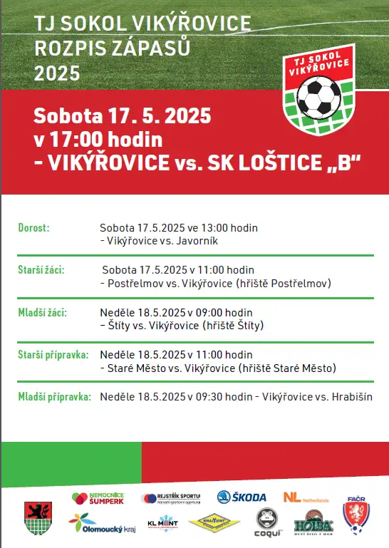 VIKÝŘOVICE vs. SK LOŠTICE "B"