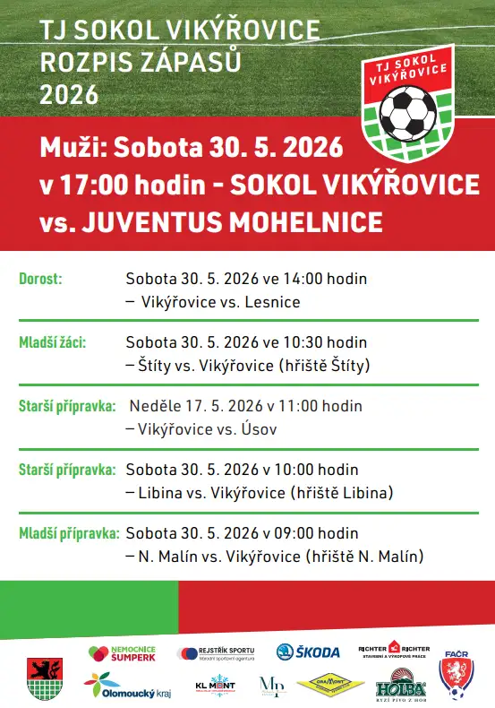 SOKOL VIKÝŘOVICE vs. JUVENTUS MOHELNICE