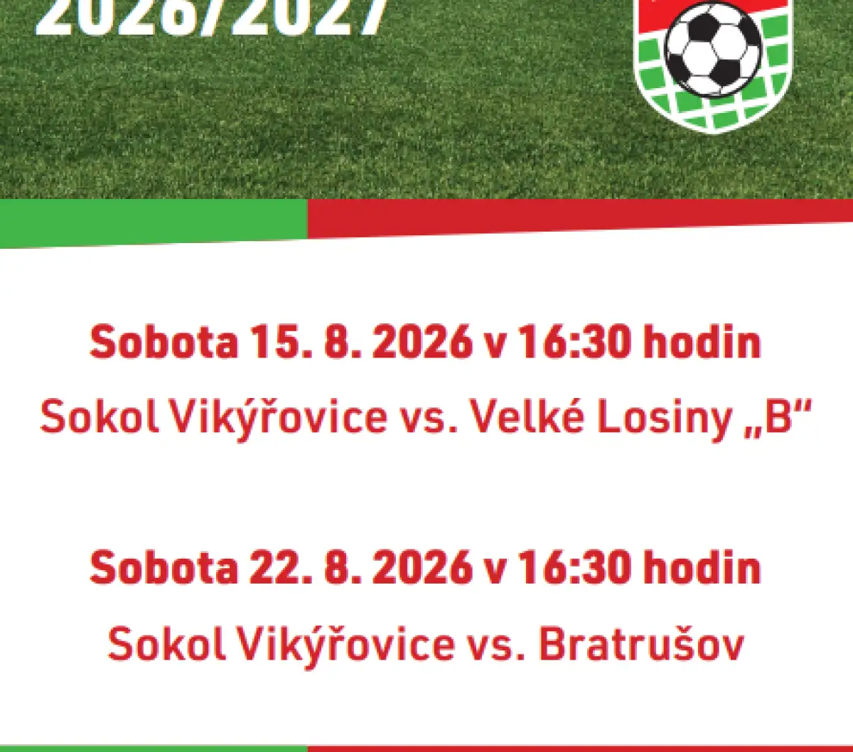 Zahájení sezóny 2026/27 Losiny a Bratrušov