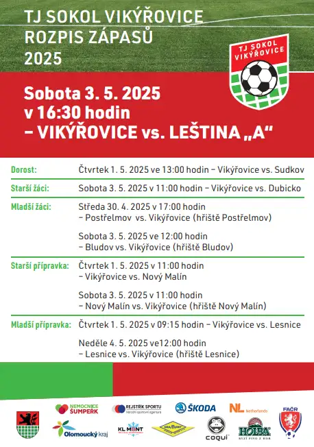 VIKÝŘOVICE vs. LEŠTINA "A"