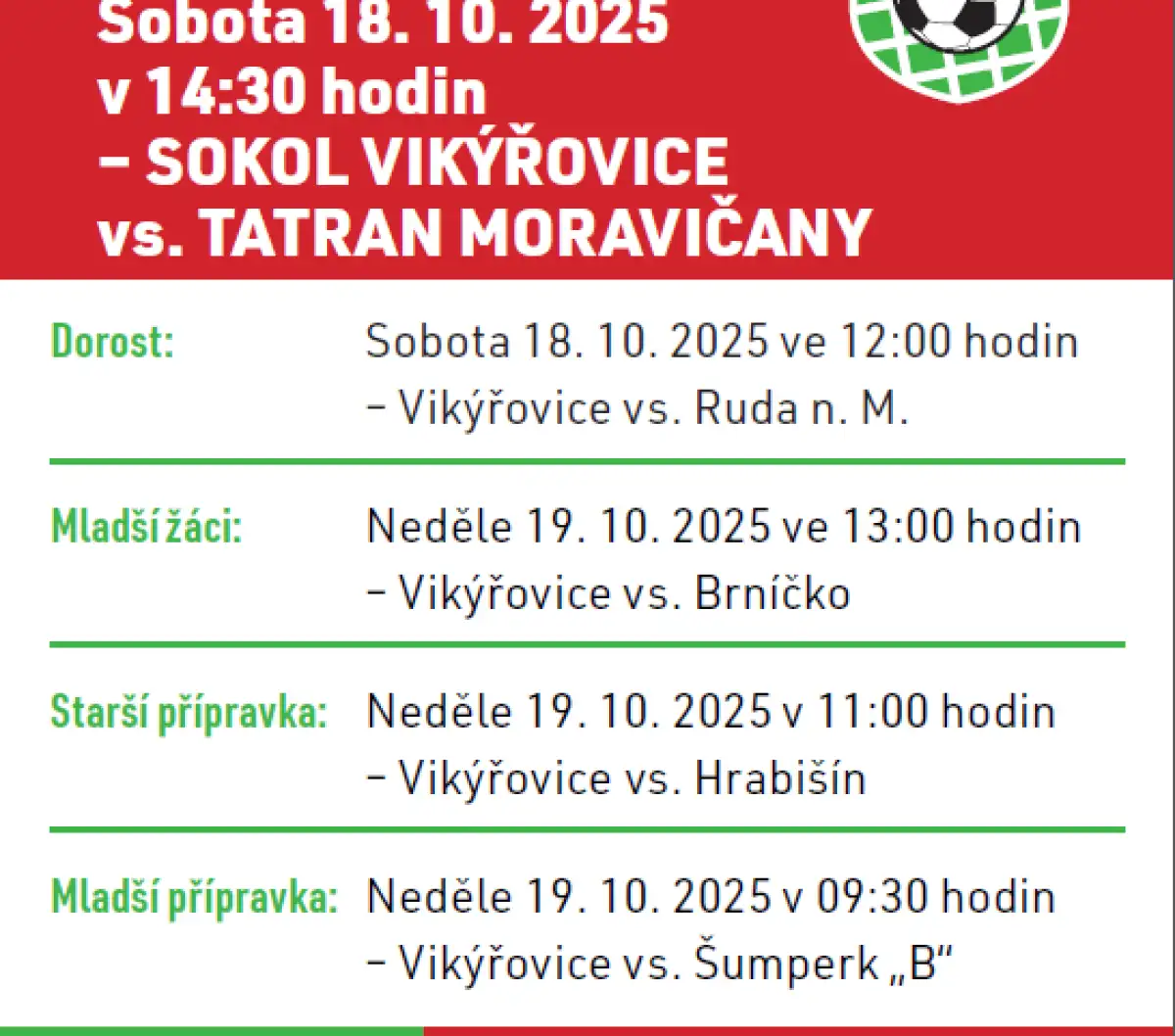 VIKÝŘOVICE vs. MORAVIČANY