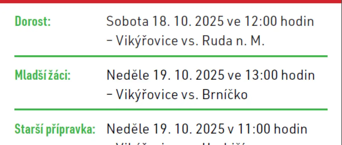 VIKÝŘOVICE vs. MORAVIČANY