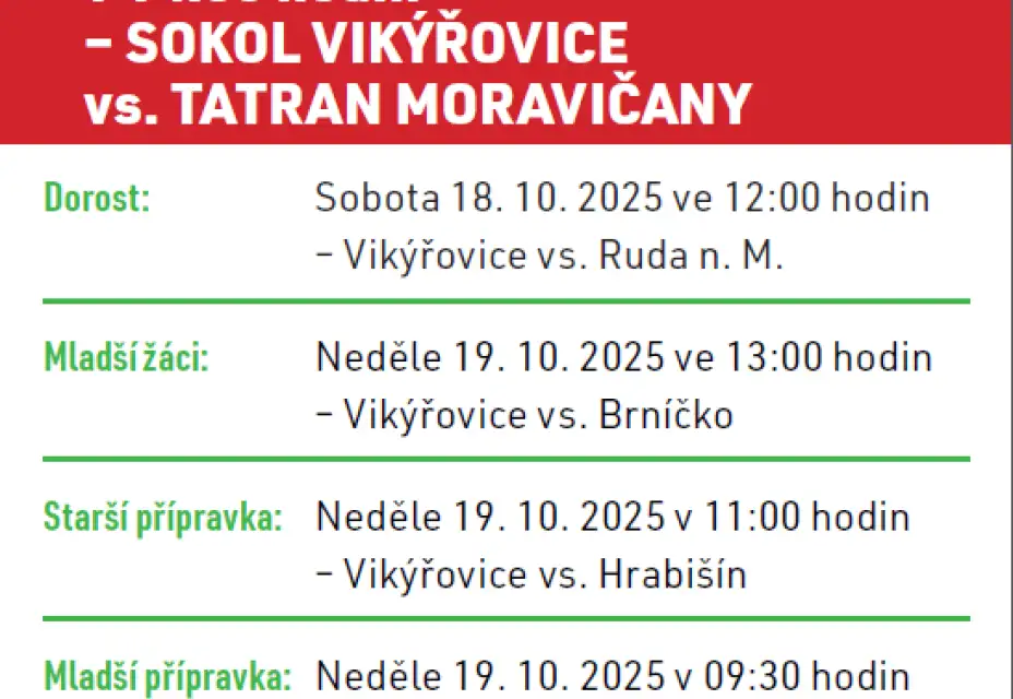 VIKÝŘOVICE vs. MORAVIČANY